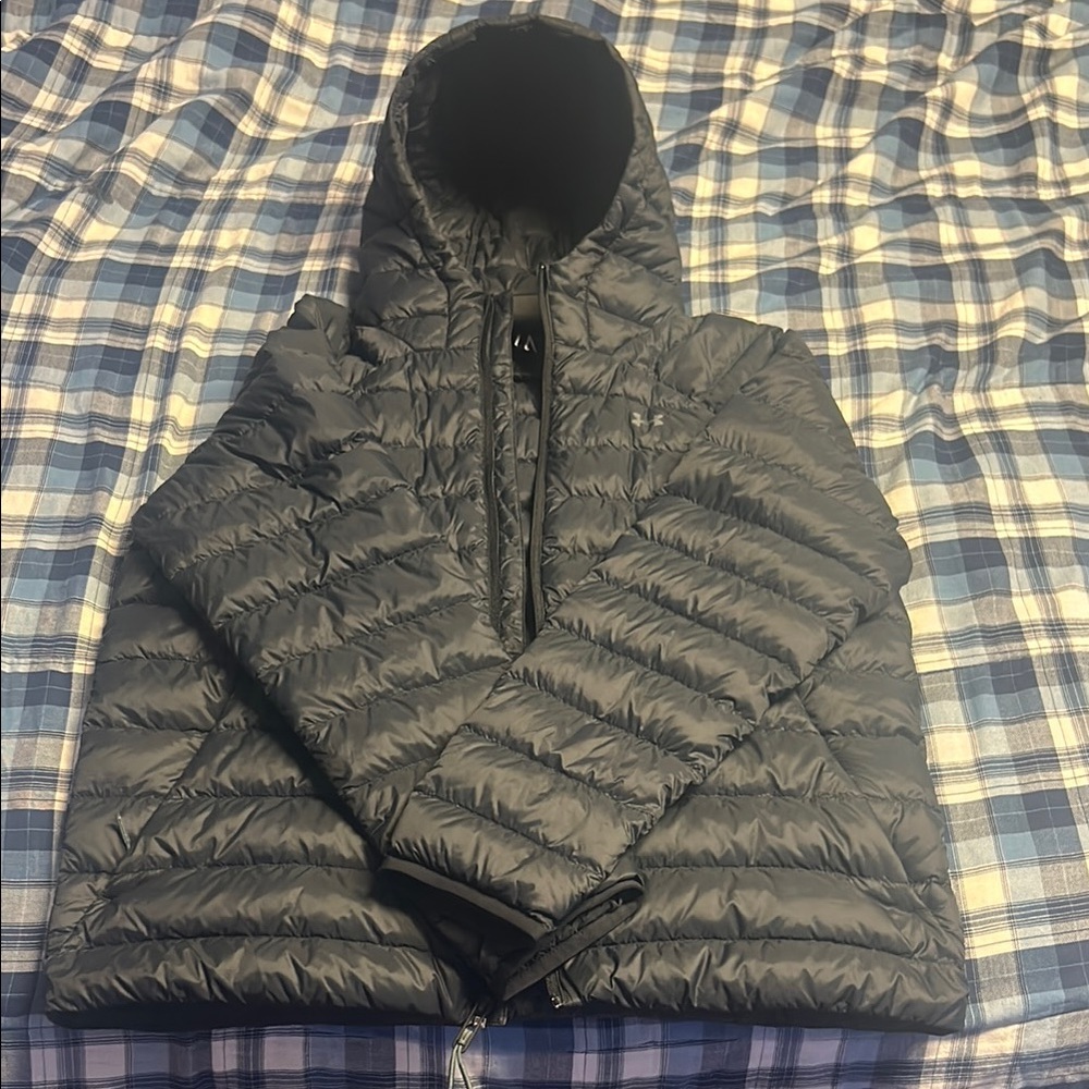 Black Puffer Jacket with Hood